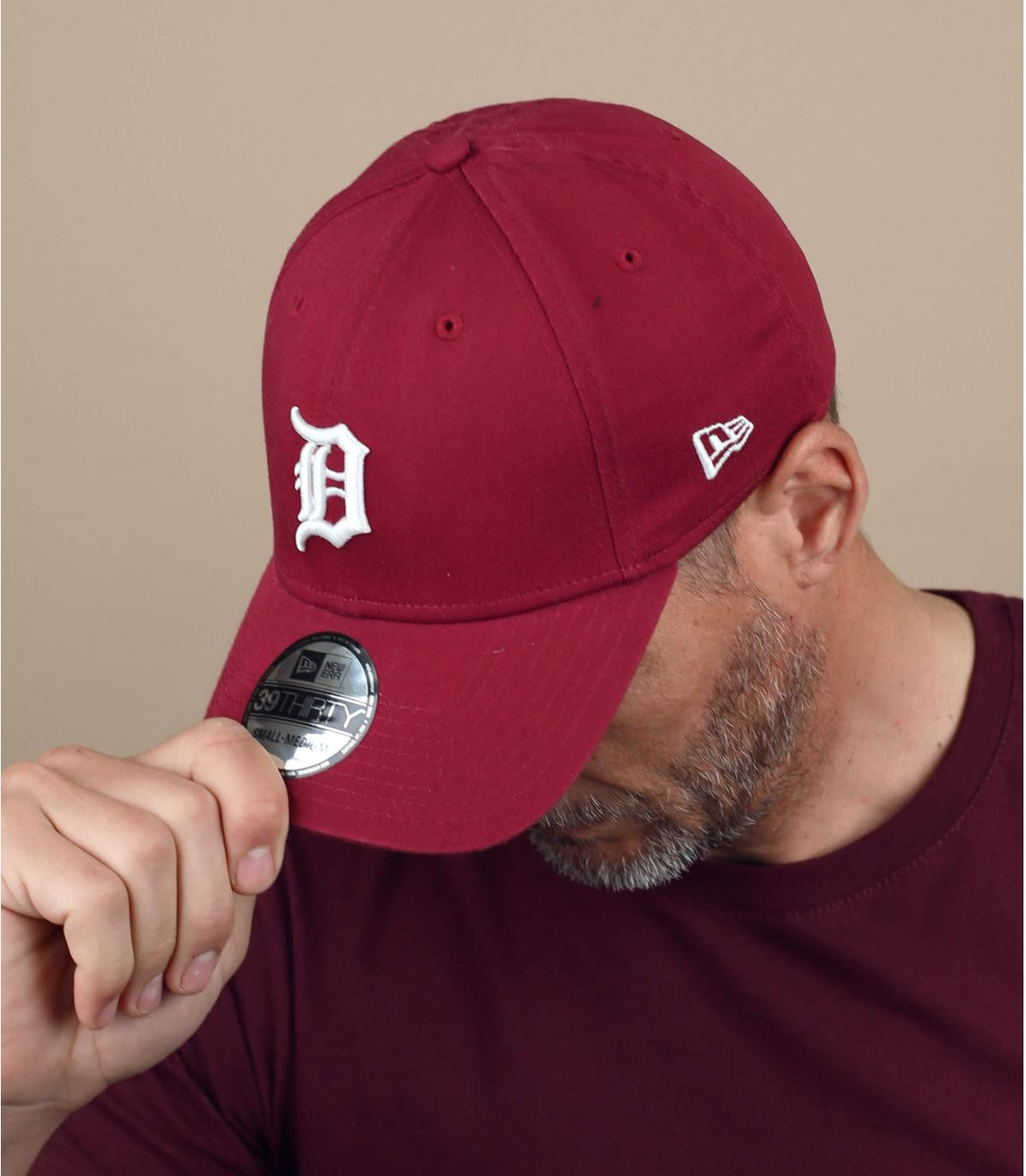 gorra D granate Washed 39Thirty Detroit cardinal